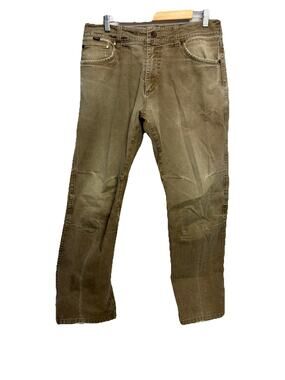 Kuhl Free Ryder Mens Pants Dark Khaki 34x30 Heavy Duty Tapered